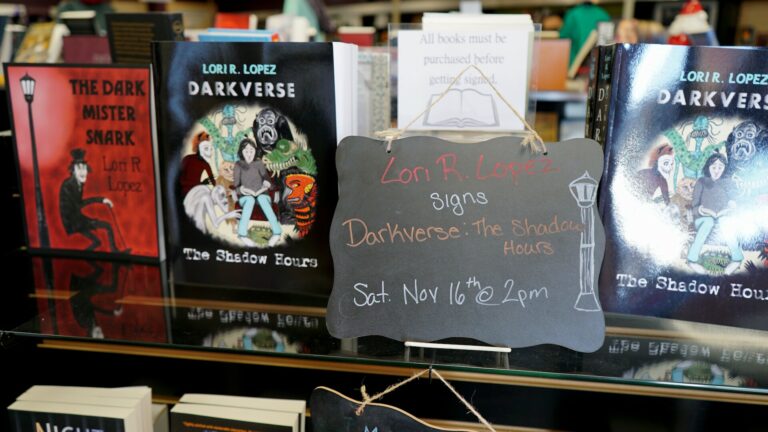 Mysterious Galaxy Bookstore Author Event November 2019 - The Dark Mister Snark & Darkverse