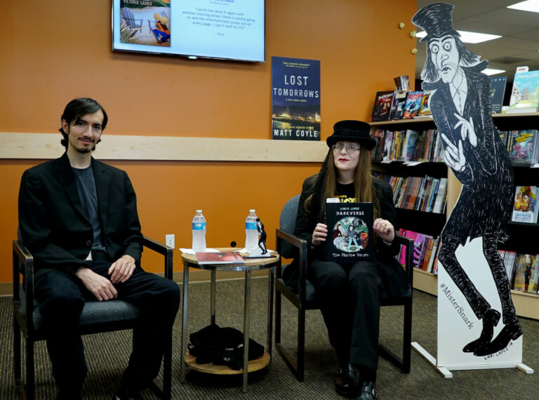 Mysterious Galaxy Bookstore Author Event November 2019 - Lori R. Lopez Reading & Presentation With Rafael Lopez