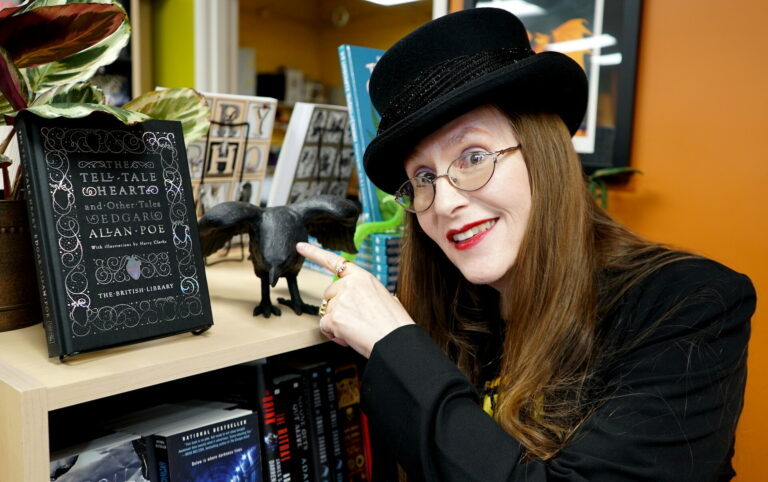 Mysterious Galaxy Bookstore Author Event November 2019 - Lori R. Lopez With Raven