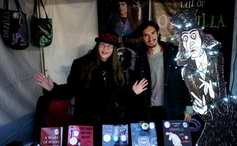 December Nights 2019 - Author Lori R. Lopez, Author Rafael Lopez and Mister Snark