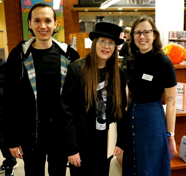Noel Lopez, Lori R. Lopez and Renee at 54th San Diego Local Authors Exhibit