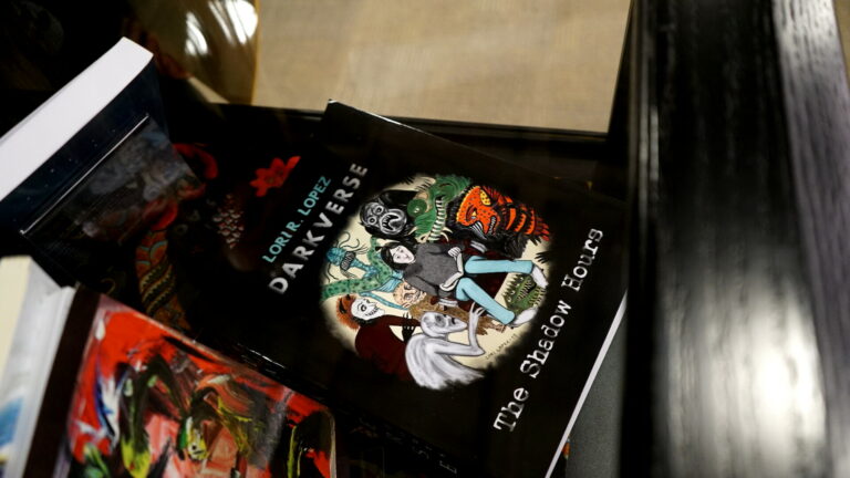 Darkverse Poetry Collection by Horror Author Lori R. Lopez at 54th San Diego Local Authors Exhibit
