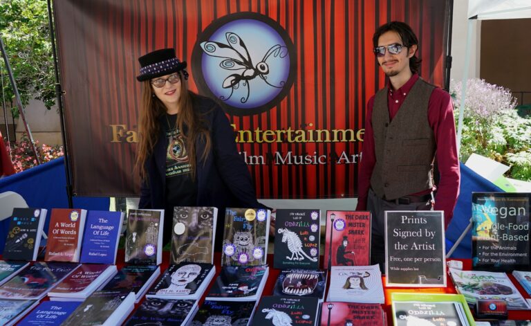 San Diego Earth Fair April 2018 - Horror Author Lori R. Lopez and Rafael Lopez