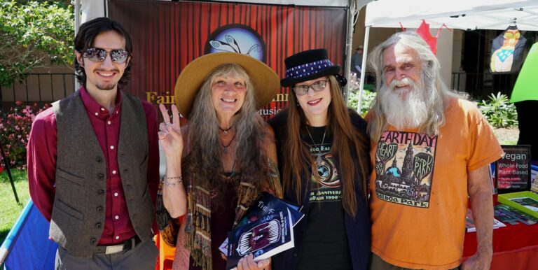 San Diego Earth Fair April 2018 - Rafael Lopez, Granny Goodwitch, Lori R. Lopez, And Stan
