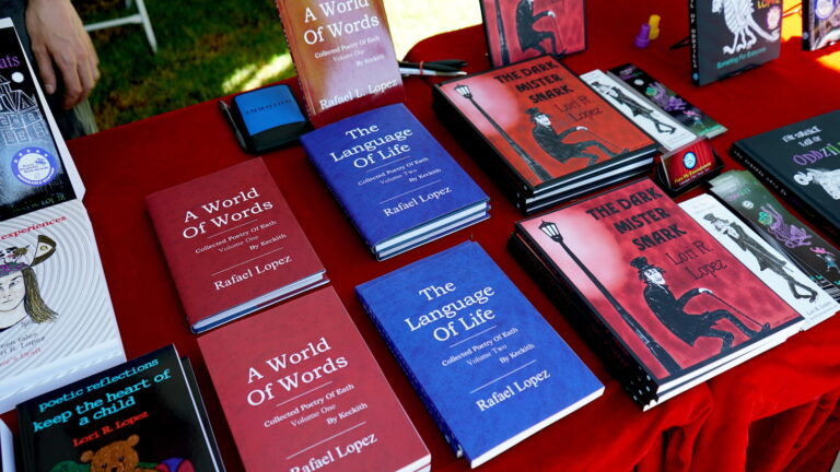 2018 O.C. Children's Book Festival - Books & Bookmarks A World Of Words & The Language Of Life & Mister Snark