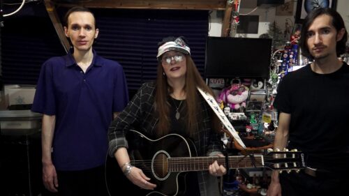 The Fairyflies band - Noel Lopez, Lori R. Lopez, Rafael Lopez singing Against The Knife