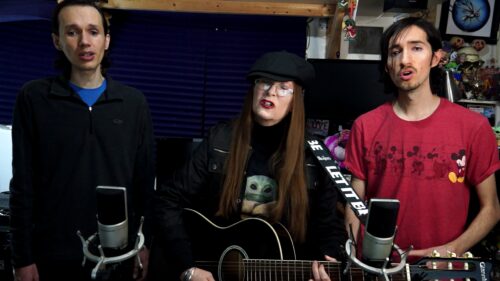 The Fairyflies band - Noel Lopez, Lori R. Lopez, Rafael Lopez singing Children Without Innocence