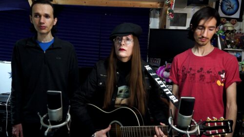 The Fairyflies band - Noel Lopez, Lori R. Lopez, Rafael Lopez singing Children Without Innocence